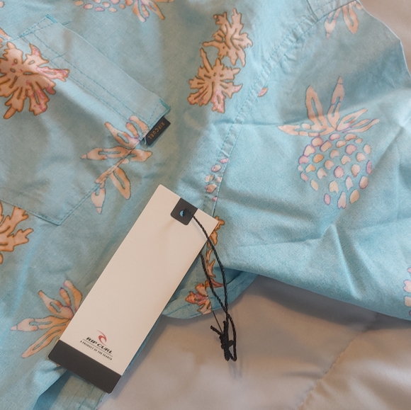 Rip curl Button down Shirt polo shirts boys NEW - Picture 10 of 15